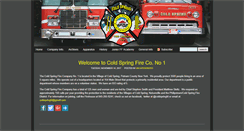 Desktop Screenshot of coldspringfd.org